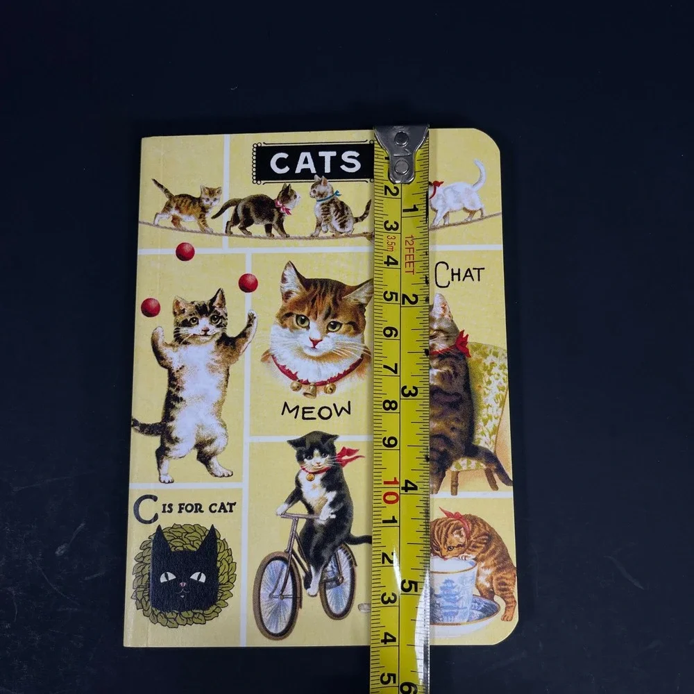Cavallini Papers Cats Mini Notebooks Set of 2 Retro Vintage Style Art Journal